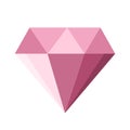 Beautiful ruby or diamond icon. Flat design on white background for corporate business logo, mobile or web design