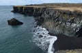 Beautiful Rugged Coastline of Iceland with Basalt Columns