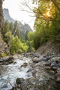 Beautiful Rugged Mountain River landscape scene Royalty Free Stock Photo