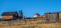 Beautiful rural landscape against the backdrop of the Carpathian Mountains in early spring Royalty Free Stock Photo