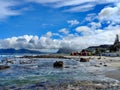 Beautiful Saint James beach in Cape Town.