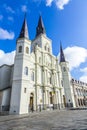 Beautiful Saint Louis Cathedral in the French Quarter in New Orleans, Louisiana. Royalty Free Stock Photo