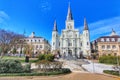 Beautiful Saint Louis Cathedral in the French Quarter, New Orleans Louisiana Royalty Free Stock Photo