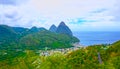 Beautiful Saint Lucia, Caribbean Islands Royalty Free Stock Photo