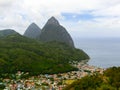 Beautiful Saint Lucia, Caribbean Islands Royalty Free Stock Photo