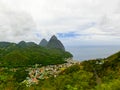 Beautiful Saint Lucia, Caribbean Islands Royalty Free Stock Photo