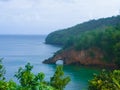 Beautiful Saint Lucia, Caribbean Islands - beach and sea Royalty Free Stock Photo