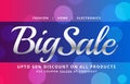 beautiful sale banner poster vector design template with bokeh b