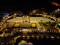 Beautiful Salini Resort Malta exterior at night aerial