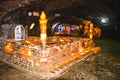 Beautiful salt Mosque inside Khewra mine Royalty Free Stock Photo