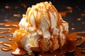 beautiful Salted Caramel Ice Cream tasty dessert background