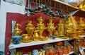 In Coppersmith department of Grand Bazaar, Kashan, Iran Royalty Free Stock Photo