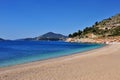 Beautiful sand beach in Becici