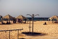 Beautiful sand beach, city of Tel Aviv Israel