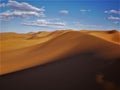 Beautiful Sand Dunes of Sahara Desert Morocco Royalty Free Stock Photo