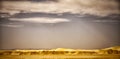 Beautiful sand dunes in the Sahara desert. Sand dunes of Sahara desert near Ong Jemel in Tozeur Royalty Free Stock Photo