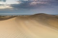 Beautiful sand dunes view. Maspalomas dunes. Royalty Free Stock Photo
