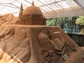 Beautiful sand sculpture depicting Islamic architecture, at Mysore