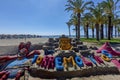 Beautiful sandcastle on a spanish beach