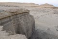 The beautiful sands and rocks formations due to erosion in Fayoum desert