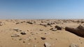 The beautiful sands and rocks formations due to erosion in Fayoum desert