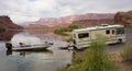 Beautiful sandstone cliffs at glen canyon arizona