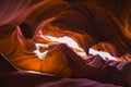 Beautiful of sandstone formations in lower Antelope Canyon, Page, Arizona, USA Royalty Free Stock Photo