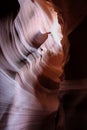 Beautiful of sandstone formations in upper Antelope Canyon, Page, Arizona Royalty Free Stock Photo
