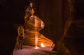 - Beautiful  of sandstone formations in upper Antelope Canyon, Page, Arizona, USA Royalty Free Stock Photo