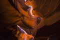 - Beautiful  of sandstone formations in upper Antelope Canyon, Page, Arizona, USA Royalty Free Stock Photo