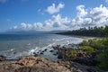 Port Douglas Four Mile Beach in Tropical North Queensland close to Daintree Rainforest National Park, Australia. Royalty Free Stock Photo