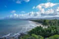 Port Douglas Four Mile Beach in Tropical North Queensland close to Daintree Rainforest National Park, Australia. Royalty Free Stock Photo