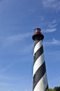 Beautiful Sankt Augustine Lighthouse in St. Augustine, FLorida Royalty Free Stock Photo