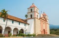 Beautiful Santa Barbara mission exterior Royalty Free Stock Photo