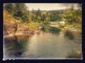 Beautiful santiam river in Gates, Oregon.