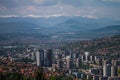 Horizontal Skyline of Beautiful Sarajevo European Jerusalem