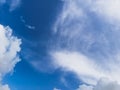Beautiful scattered and transparent clouds Royalty Free Stock Photo