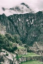 Beautiful scenary of Inca ruins in nature. Royalty Free Stock Photo