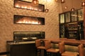 Beautiful scene of bar, with warm,inviting,fireplaces,Grand Hyatt Hotel,Denver,Colorado,2015