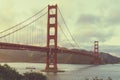 Beautiful scene of Golden Gate bridge in San Francisco, California.