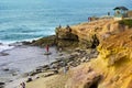 Beautiful scene in La Jolla Cove in San Diego