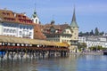 Beautiful scene in Luzerne city ,Switzerland Royalty Free Stock Photo