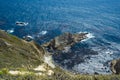 Beautiful scene near Bixby bridge along highway 1, california