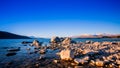 Beautiful scene near Lake Takapo New Zealand during holiday.