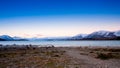 Beautiful scene near Lake Takapo New Zealand during holiday.