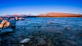 Beautiful scene near Lake Takapo New Zealand during holiday.