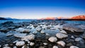 Beautiful scene near Lake Takapo New Zealand during holiday.