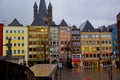 Beautiful scene in oldtown in Cologne, Germany