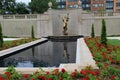 Beautiful scene in restored memorial called Spirit Of Life,Saratoga,New York,2015 Royalty Free Stock Photo