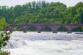 Beautiful scene in Rhine Falls, Switzerland Royalty Free Stock Photo